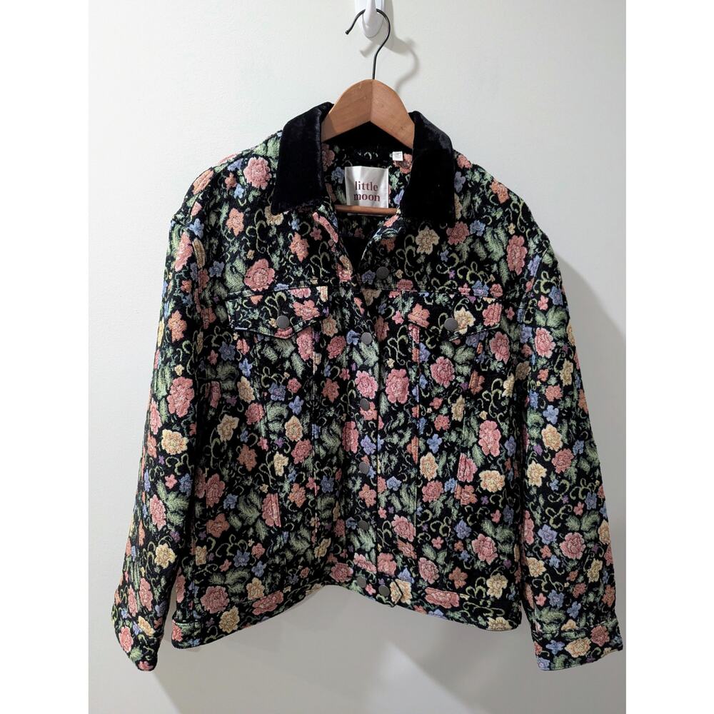 Little Moon Aritzia Floral Tapestry Jacket